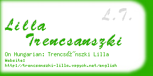 lilla trencsanszki business card